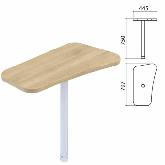 Стол приставной "Приоритет" (797х445х750 мм), БЕЗ ОПОР (640411), кронберг, К-922, К-922 кронберг за 6&nbsp;263 ₽. Набор мебели "Приоритет". Доставка по России. Без переплат!