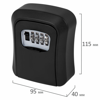 Сейф для ключей, 40x95x115 мм, кодовый замок, BRAUBERG, 291360 за 927 ₽. Ящики для денег, ценностей, документов, печатей. Доставка по России. Без переплат!