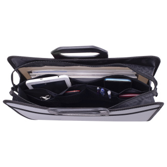 Папка-портфель пластиковая BRAUBERG ПРЕМЬЕР А4 (390х315х120 мм), 3 отделения, фактура "бисер", серая, 223083 за 1&nbsp;633 ₽. Портфели пластиковые. Доставка по России. Без переплат!