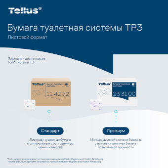 Бумага туалетная Tellus/TORK (Система Т3) UNIVERSAL, КОМПЛЕКТ 40 шт., листовая, 250 л., 11х23 см, 1-слойная, 114272 за 4&nbsp;053 ₽. Туалетная бумага профессиональная. Доставка по России. Без переплат!