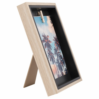 Рамка из МДФ BRAUBERG LOFT BLACK BOX, фото 13х18 см, с прищепкой, 20х25 см, 391290 за 281 ₽. Рамки для дипломов, сертификатов, грамот, фотографий. Доставка по России. Без переплат!
