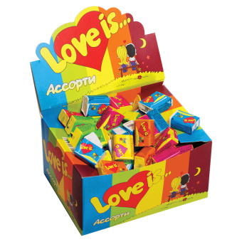 Жевательная резинка LOVE IS ассорти вкусов, 4,2 г, 47149 за 7 ₽. Жевательные резинки. Доставка по России. Без переплат!