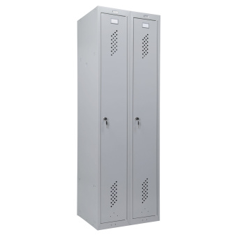 Шкаф металлический для одежды BRABIX "LK 21-60", УСИЛЕННЫЙ, 2 секции, 1830х600х500 мм, 32 кг, 291126, S230BR402502 за 14&nbsp;876 ₽. Шкафы для одежды. Доставка по России. Без переплат!