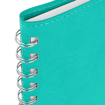 Бизнес-тетрадь на гребне А5 148x218 мм, BRAUBERG "Office PRO", под кожу, клетка, 80 л., бирюзовая, 111043 за 280 ₽. Бизнес-блокноты и бизнес-тетради. Доставка по России. Без переплат!