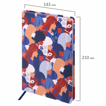 Блокнот А5 (143x210 мм), BRAUBERG VISTA "Beauties", под кожу, твердый, срез фольга, 80 л., 112065 за 222 ₽. Бизнес-блокноты и бизнес-тетради. Доставка по России. Без переплат!
