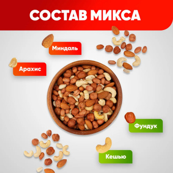 Орехи сушеные в банке "МИКС Движение", кешью, фундук, миндаль, арахис, 1 кг, NARMAK за 1 910 ₽. Орехи и сухофрукты. Доставка по России. Без переплат!