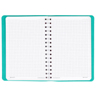 Бизнес-тетрадь на гребне А5 148x218 мм, BRAUBERG "Office PRO", под кожу, клетка, 80 л., бирюзовая, 111043 за 280 ₽. Бизнес-блокноты и бизнес-тетради. Доставка по России. Без переплат!