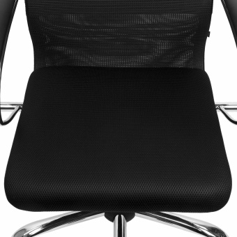 Кресло BRABIX PREMIUM "Ultimate EX-800" хром, плотная двойная сетка Х2, черное, 532911 за 15 739 ₽. Кресла для руководителей. Доставка по России. Без переплат!