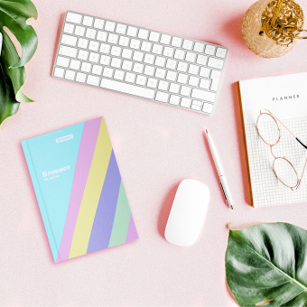 Блокнот МАЛЫЙ ФОРМАТ 110х147 мм, А6, 80 л., твёрдый, клетка, BRAUBERG кросс-серия PASTEL, 117017 за 100 ₽. Блокноты в книжном переплете. Доставка по России. Без переплат!