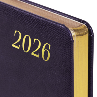 Ежедневник датированный 2026 А5 138x213 мм, BRAUBERG "Iguana", под кожу, темно-фиолетовый, 117059 за 177 ₽. Ежедневники с покрытием "под кожу и ткань". Доставка по России. Без переплат!