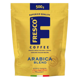 Кофе растворимый FRESCO "Arabica Blend", сублимированный, 500 г, мягкая упаковка за 1 632 ₽. Кофе растворимый. Доставка по России. Без переплат!