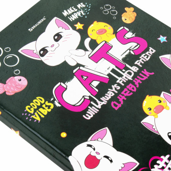 Дневник 1-4 класс 48 л., твердый, BRAUBERG, глянцевая ламинация, с подсказом, "CATS & DUCK", 106831 за 60 ₽. Дневники для младших классов. Доставка по России. Без переплат!
