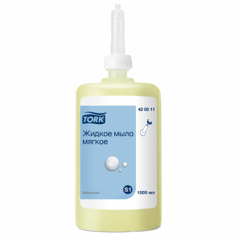 Картридж с жидким мылом одноразовый Tellus/TORK (Система S1) Advanced, 1 л, мягкое, 420511 за 908 ₽. Картриджи с жидким мылом и мылом-пеной. Доставка по России. Без переплат!
