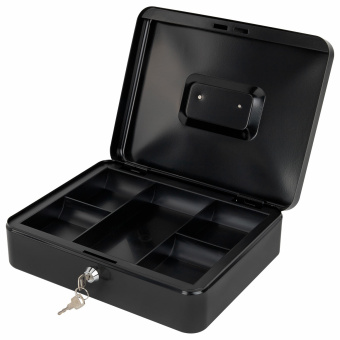 Ящик для денег, ценностей, документов, печатей, 90х240х300 мм, ключевой замок, черный, BRAUBERG, 291348 за 1&nbsp;708 ₽. Ящики для денег, ценностей, документов, печатей. Доставка по России. Без переплат!