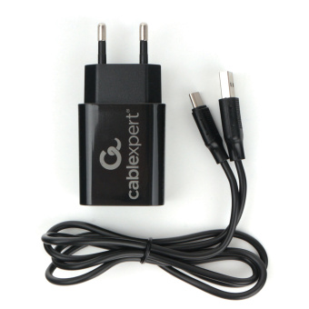 Зарядное устройство CABLEXPERT 12 Вт, 2.4 А, 2 х USB, кабель Type-C, 1 м, черный, коробка-блистер, MP3A-PC-37 за 510 ₽. Зарядные устройства для портативной электроники. Доставка по России. Без переплат!