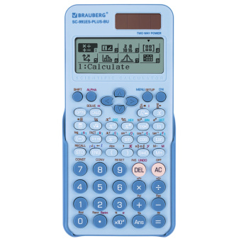 Калькулятор инженерный BRAUBERG SC-991ES-PLUS-BU (164х80 мм), 552 функции, 10+2 разряда, ГОЛУБОЙ, 272653 за 1 290 ₽. Калькуляторы инженерные. Доставка по России. Без переплат!