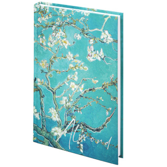 Блокнот А5 134х206 мм, 80 л., твёрдый, клетка, тиснение фольгой, STAFF, "Ван Гог", 114427 за 169 ₽. Блокноты в книжном переплете. Доставка по России. Без переплат!