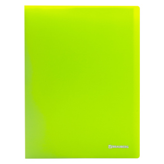 Папка 40 вкладышей BRAUBERG "Neon", 25 мм, неоновая, зеленая, 700 мкм, 227452 за 217 ₽. Папки с вкладышами (файлами). Доставка по России. Без переплат!