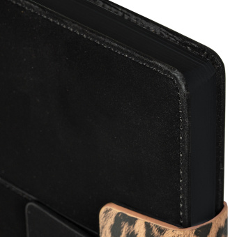 Ежедневник недатированный А5 138х213 мм, BRAUBERG "Safari", под кожу, магнит, 160 л., Leopard, черный, 116592 за 557 ₽. Ежедневники с покрытием "под кожу и ткань". Доставка по России. Без переплат!