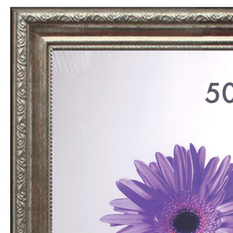 Рамка премиум 50х70 см, пластик, багет 33 мм, "Dorothy", серебро, 0023-50-3330 за 1 657 ₽. Рамки для дипломов, сертификатов, грамот, фотографий. Доставка по России. Без переплат!