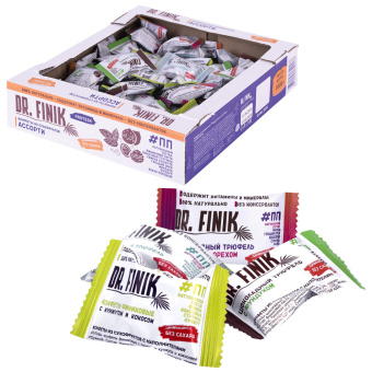 Конфеты финиковые DR.FINIK ассорти (фундук, миндаль, грецкий орех, кунжут), без сахара, 1000 г за 1 588 ₽. Конфеты фасованные. Доставка по России. Без переплат!