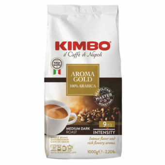 Кофе в зернах KIMBO "Aroma Gold" 1 кг, арабика 100%, ИТАЛИЯ за 3 155 ₽. Кофе зерновой. Доставка по России. Без переплат!