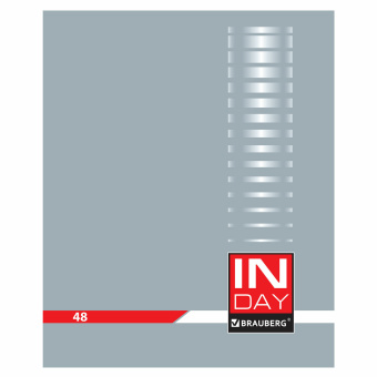 Тетрадь А5, 48 л., BRAUBERG скоба, клетка, обложка картон, "INDAY", 400518 за 40 ₽. Тетради 40-48 листов. Доставка по России. Без переплат!