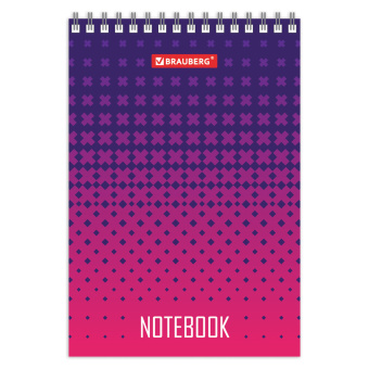 Блокнот МАЛЫЙ ФОРМАТ А6 97х145 мм, 80 л., гребень, картон, клетка, BRAUBERG, "Геометрия", 129834 за 47 ₽. Блокноты. Доставка по России. Без переплат!