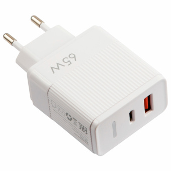 Зарядное устройство быстрое сетевое (220 В) USB QC3.0+Type-C PD 65 Вт, 3 А, RED LINE, УТ000033860 за 1 470 ₽. Зарядные устройства для портативной электроники. Доставка по России. Без переплат!