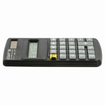 Калькулятор карманный STAFF STF-818 (102х62 мм), 8 разрядов, двойное питание, 250142 за 269 ₽. Калькуляторы карманные. Доставка по России. Без переплат!