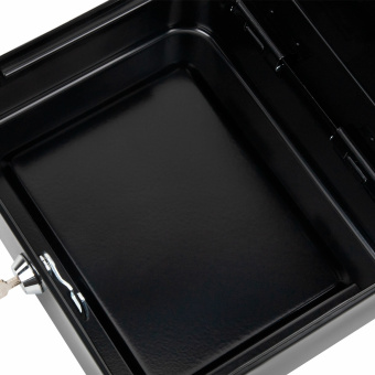 Ящик для денег, ценностей, документов, печатей, 90х240х300 мм, ключевой замок, черный, BRAUBERG, 291348 за 1&nbsp;708 ₽. Ящики для денег, ценностей, документов, печатей. Доставка по России. Без переплат!