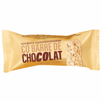 Конфеты мультизлаковые CO BARRE DE CHOCOLAT с белой глазурью, 1000 г за 930 ₽. Конфеты фасованные. Доставка по России. Без переплат!
