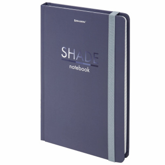 Блокнот с резинкой в клетку 96 л., А5 (145х203 мм), твердая обложка, BRAUBERG, "Shade", 113725 за 226 ₽. Блокноты в книжном переплете. Доставка по России. Без переплат!