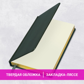 Ежедневник недатированный А5, 138х213 мм, BRAUBERG "Iguana", под кожу, 160 л., тёмно-зеленый, 114457 за 668 ₽. Ежедневники с покрытием "под кожу и ткань". Доставка по России. Без переплат!