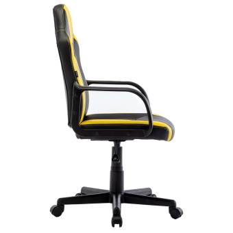 Кресло компьютерное BRABIX "Stripe GM-202", экокожа, черное/желтое, 532510 за 6&nbsp;797 ₽. Кресла игровые. Доставка по России. Без переплат!