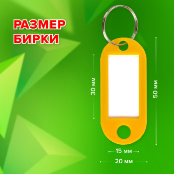 Бирки для ключей КОМПЛЕКТ 100 шт., длина 50 мм, инфо-окно 30х15 мм, АССОРТИ, STAFF, 237493 за 568 ₽. Бирки для ключей. Доставка по России. Без переплат!