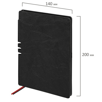 Блокнот А5 (140х200 мм), BRAUBERG "NEBRASKA", под кожу, 80 л., линия, черный, 113411 за 349 ₽. Бизнес-блокноты и бизнес-тетради. Доставка по России. Без переплат!