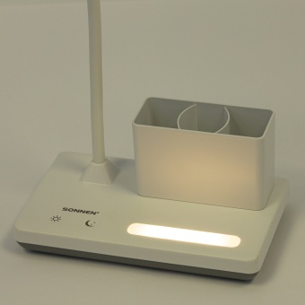 Настольная лампа / светильник беспроводная SONNEN PT-301, органайзер, USB, LED, 4 Вт, 3 режима, 238778 за 939 ₽. Светильники. Доставка по России. Без переплат!