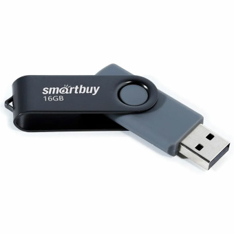Флеш-диск 16 GB SMARTBUY Twist USB 2.0, черный, SB016GB2TWK за 416 ₽. Флеш-диски USB. Доставка по России. Без переплат!