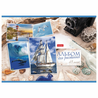 Альбом для рисования А4 48 л., скоба, обложка картон, HATBER, 205х290 мм, Ассорти, 062541, 48А4В за 107 ₽. Альбомы и папки для рисования. Доставка по России. Без переплат!