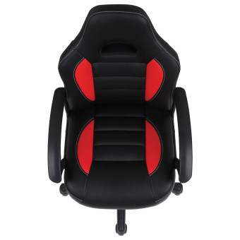 Кресло компьютерное BRABIX "Spark GM-201", экокожа, черное/красное, 532503 за 7&nbsp;201 ₽. Кресла игровые. Доставка по России. Без переплат!