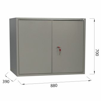 Шкаф металлический для документов (антресоль) BRABIX "KBS-09", 700х880х390 мм, 30 кг, сварной, 291158 за 17&nbsp;752 ₽. Шкафы для документов. Доставка по России. Без переплат!