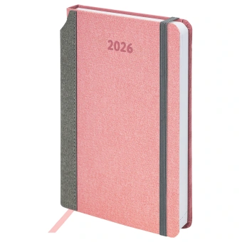 Ежедневник датированный 2026 А5 138x213 мм, BRAUBERG "Mosaic", под кожу, карман для ручки, розовый, 117115 за 84 ₽. Ежедневники с покрытием "под кожу и ткань". Доставка по России. Без переплат!
