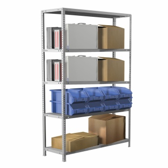 Стеллаж металлический BRABIX "MS Plus-200/50-5", 2000х1000х500 мм, 5 полок, регулируемые опоры, 291110, S241BR165502 за 9&nbsp;563 ₽. Стеллажи металлические универсальные. Доставка по России. Без переплат!