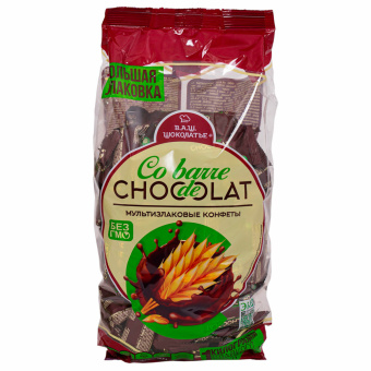 Конфеты мультизлаковые CO BARRE DE CHOCOLAT с темной глазурью, 1000 г за 930 ₽. Конфеты фасованные. Доставка по России. Без переплат!