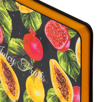 Ежедневник недатированный А5 (138х213 мм), BRAUBERG VISTA, под кожу, гибкий, 136 л., "Fruit story", 112024 за 298 ₽. Ежедневники с покрытием "под кожу и ткань". Доставка по России. Без переплат!
