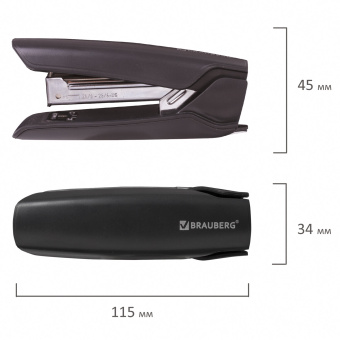 Степлер №24/6, 26/6 BRAUBERG "ULTRA", до 30 листов, с антистеплером, черный, 228756 за 180 ₽. Степлеры настольные. Доставка по России. Без переплат!