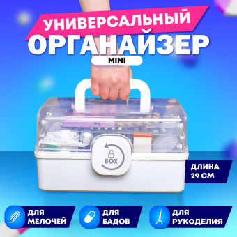 Аптечка домашняя органайзер для хранения универсальный размер MINI 29х19,3х15,9 см, DASWERK, 608476 за 1 307 ₽. Аптечка первой помощи. Доставка по России. Без переплат!