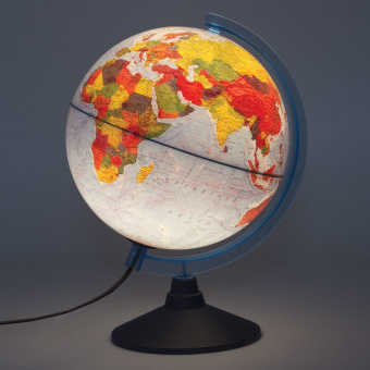 Глобус интерактивный физический/политический GLOBEN, диаметр 250 мм, с подсветкой, INT12500284 за 1 496 ₽. Глобусы. Доставка по России. Без переплат!