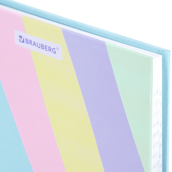 Блокнот А5 134х206 мм, 80 л., твёрдый, клетка, BRAUBERG, кросс-серия PASTEL, 117015 за 153 ₽. Блокноты в книжном переплете. Доставка по России. Без переплат!